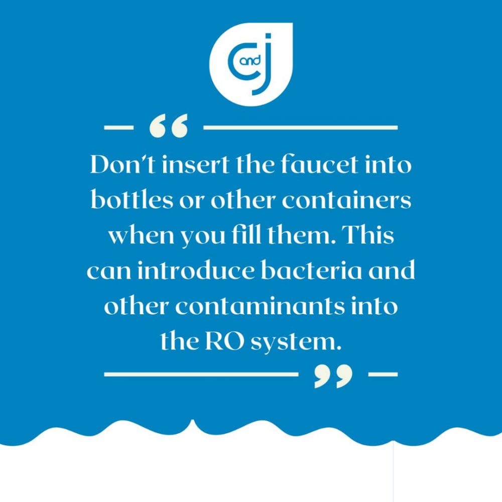 How to Care for Your Reverse Osmosis System c and j water